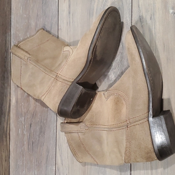 Steve Madden Lasoo leather Y2K shoes boots heels sz 7M - Picture 4 of 15